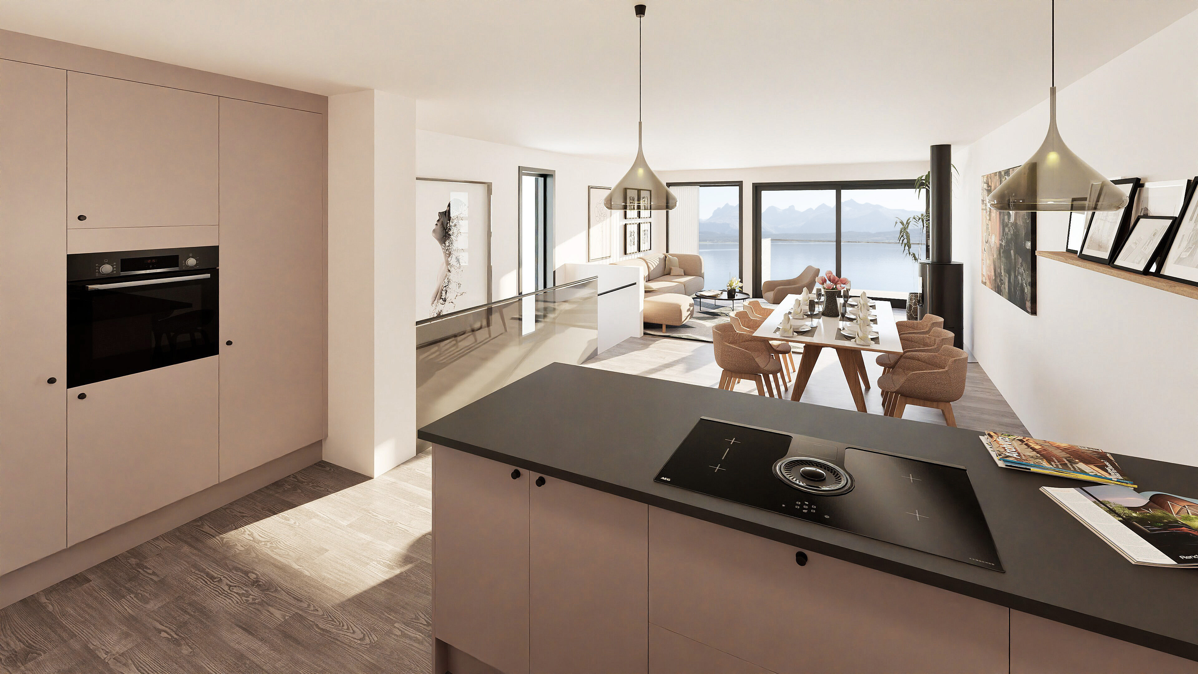 Hunstad Sør - Bjørnhollo - 2 eneboliger helt nede i sjøkanten 