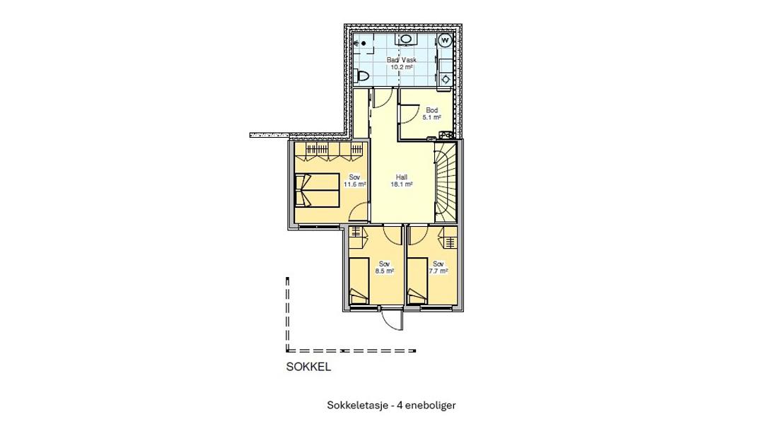 Sokkeletasje Tilpasset (1)
